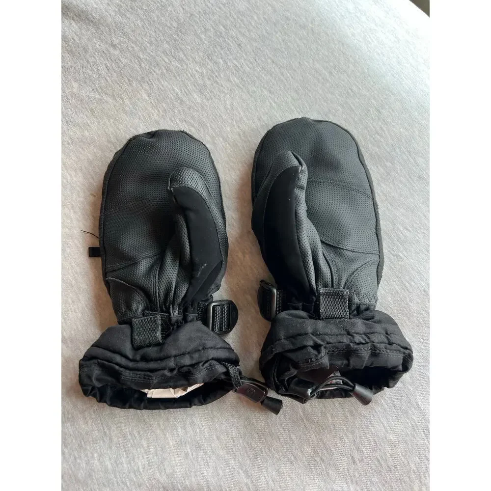 Swany Youth medium 7-8 black ski snowboard winter snow mittens warm